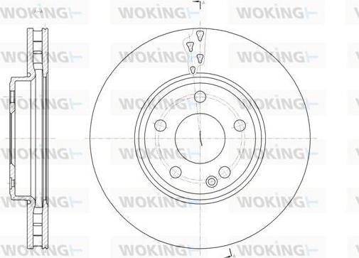 Woking D61522.10 - Brake Disc autospares.lv