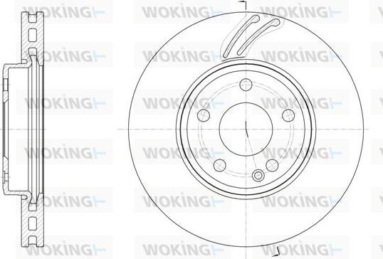 Woking D61527.10 - Brake Disc autospares.lv