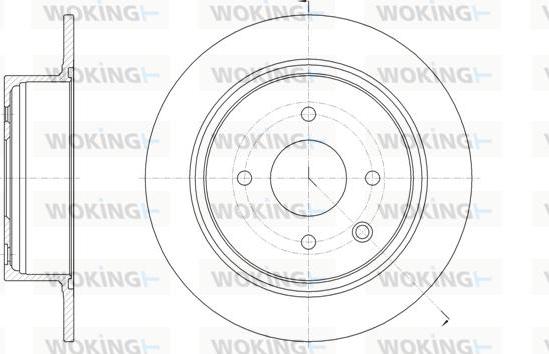 Woking D61579.00 - Brake Disc autospares.lv