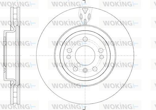 Woking D61576.10 - Brake Disc autospares.lv