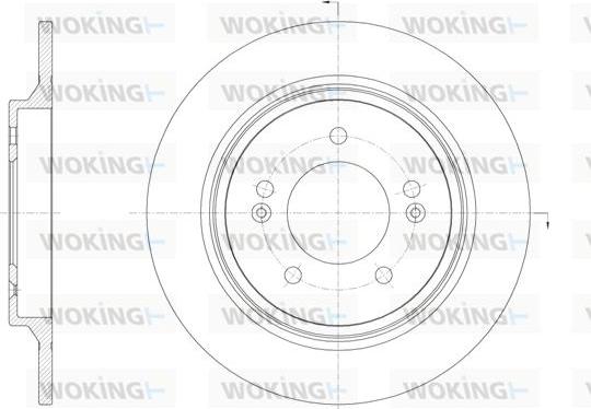 Woking D61571.00 - Brake Disc autospares.lv