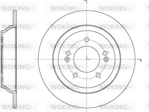 Woking D61572.00 - Brake Disc autospares.lv