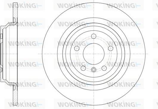 Woking D61577.00 - Brake Disc autospares.lv