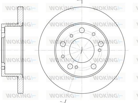 Woking D6169.00 - Brake Disc autospares.lv