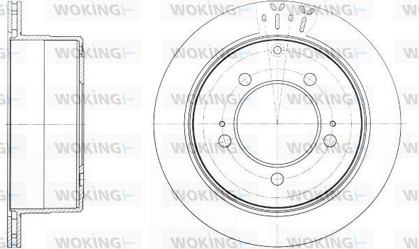 Woking D61693.10 - Brake Disc autospares.lv