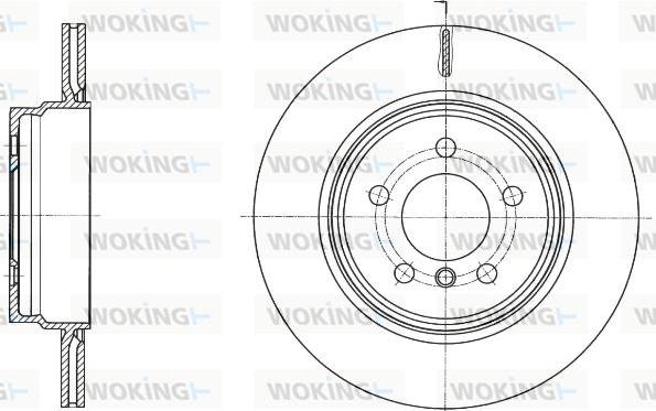 Woking D61649.10 - Brake Disc autospares.lv