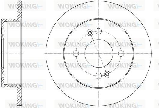 Woking D61609.00 - Brake Disc autospares.lv