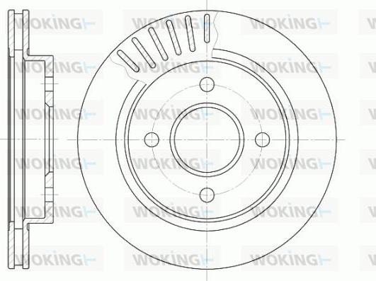 Woking D6160.10 - Brake Disc autospares.lv