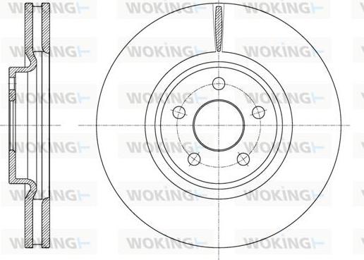 Woking D61602.10 - Brake Disc autospares.lv