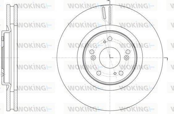 Woking D61607.10 - Brake Disc autospares.lv