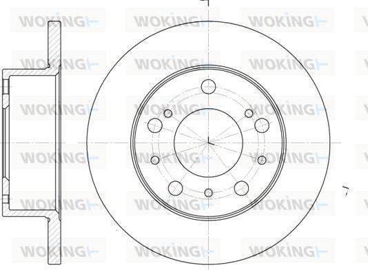 Woking D6168.00 - Brake Disc autospares.lv