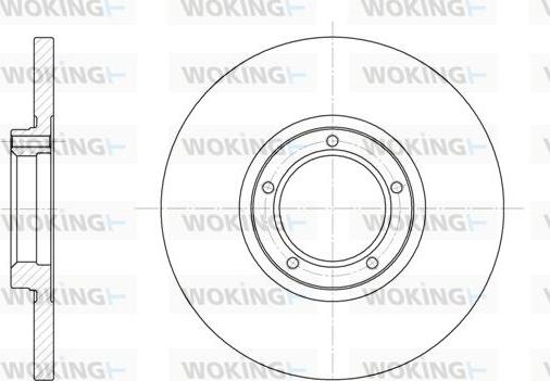 Woking D6163.00 - Brake Disc autospares.lv