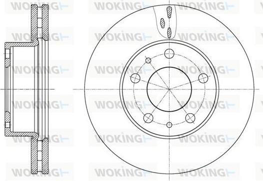 Woking D61637.10 - Brake Disc autospares.lv