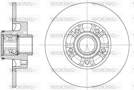 Woking D61626.20 - Brake Disc autospares.lv