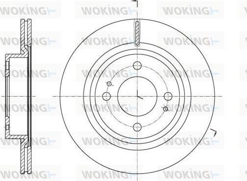 Woking D61621.10 - Brake Disc autospares.lv