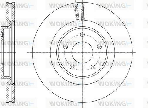 Woking D61622.10 - Brake Disc autospares.lv