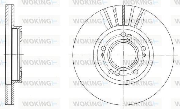 Woking D61678.10 - Brake Disc autospares.lv