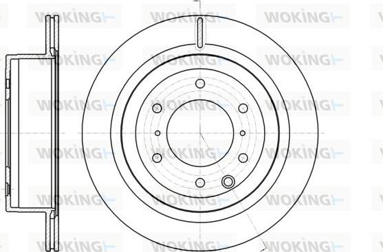 Woking D61099.10 - Brake Disc autospares.lv