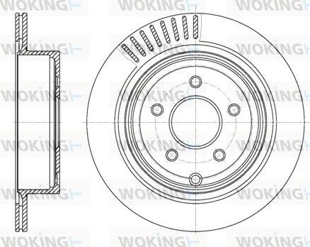 Woking D61091.10 - Brake Disc autospares.lv