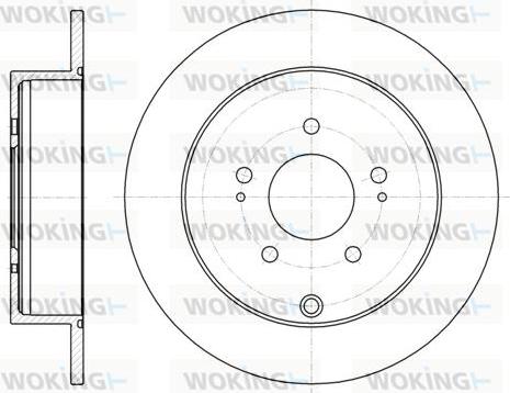 Woking D61098.00 - Brake Disc autospares.lv