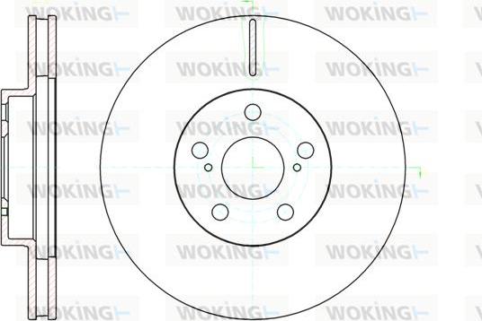 Woking D61093.10 - Brake Disc autospares.lv