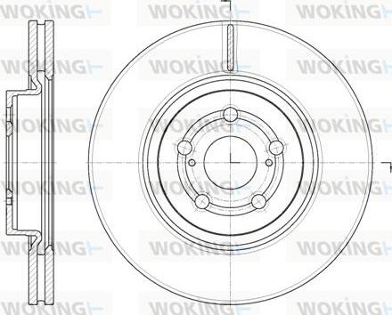 Woking D61092.10 - Brake Disc autospares.lv