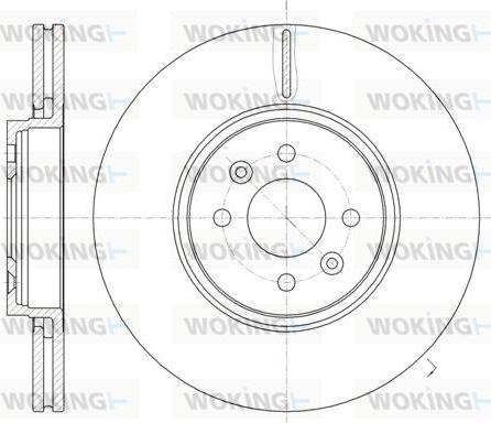 Woking D61049.10 - Brake Disc autospares.lv