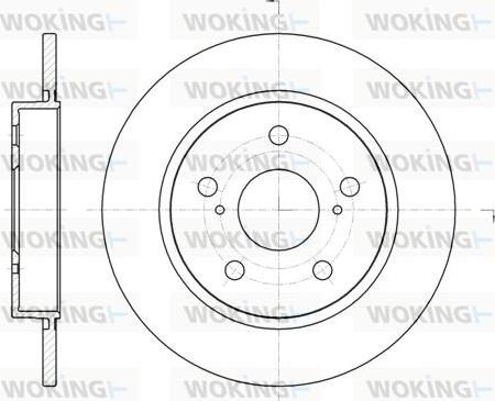 Woking D61044.00 - Brake Disc autospares.lv