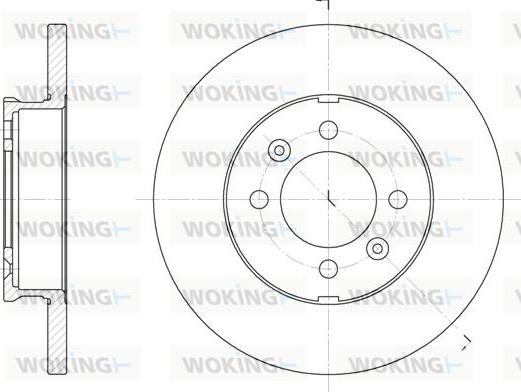 Woking D6104.00 - Brake Disc autospares.lv