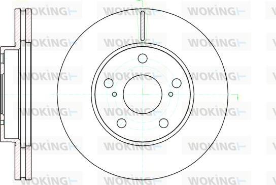 Woking D61043.10 - Brake Disc autospares.lv