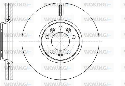 Woking D61054.10 - Brake Disc autospares.lv