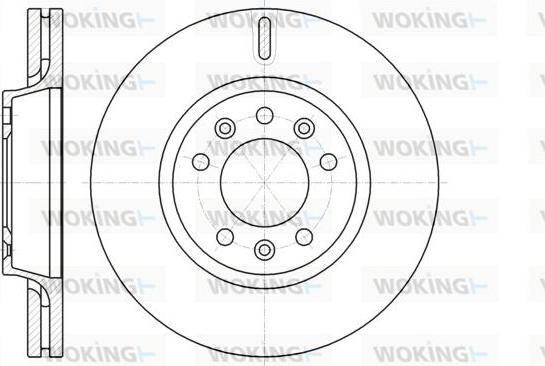 Woking D61052.10 - Brake Disc autospares.lv