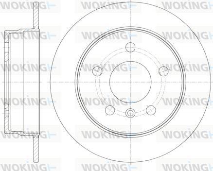 Woking D61065.00 - Brake Disc autospares.lv