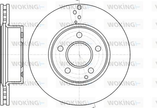 Woking D61066.10 - Brake Disc autospares.lv