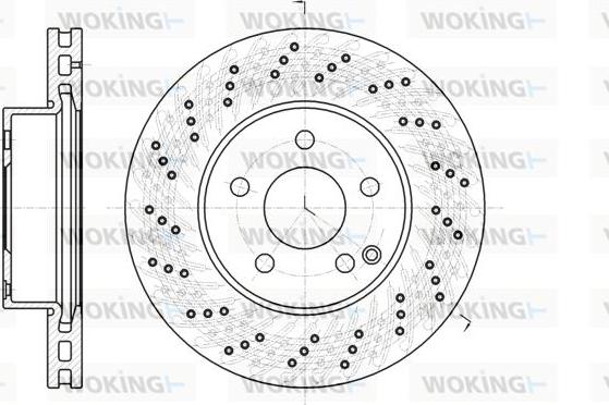 Woking D61068.10 - Brake Disc autospares.lv