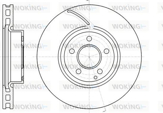 Woking D61067.10 - Brake Disc autospares.lv