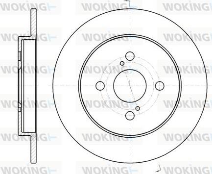 Woking D61004.00 - Brake Disc autospares.lv