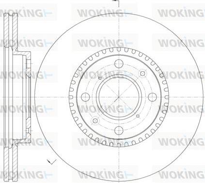 Woking D61002.10 - Brake Disc autospares.lv