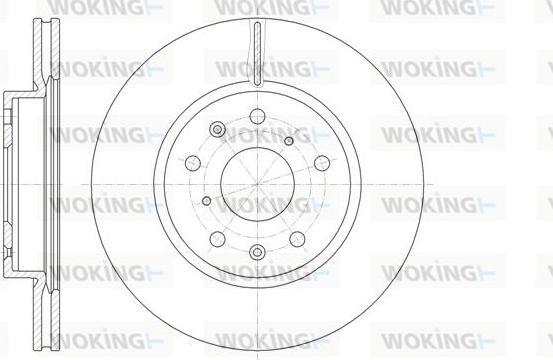 Woking D61018.10 - Brake Disc autospares.lv