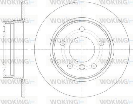 Woking D61013.00 - Brake Disc autospares.lv