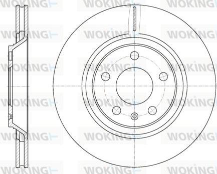 Woking D61012.10 - Brake Disc autospares.lv