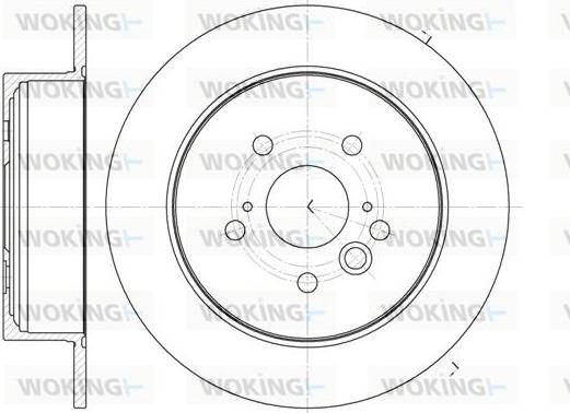 Woking D61089.00 - Brake Disc autospares.lv