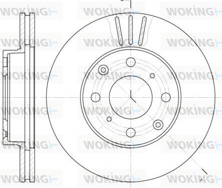 Woking D6108.10 - Brake Disc autospares.lv