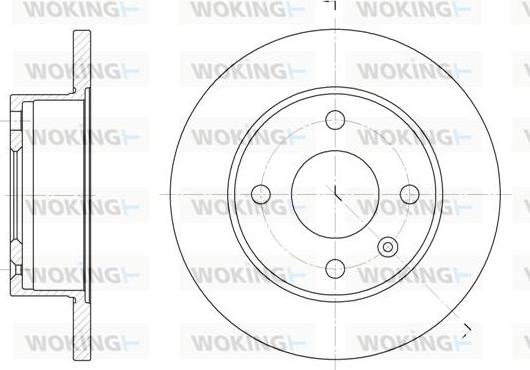 Woking D6103.00 - Brake Disc autospares.lv