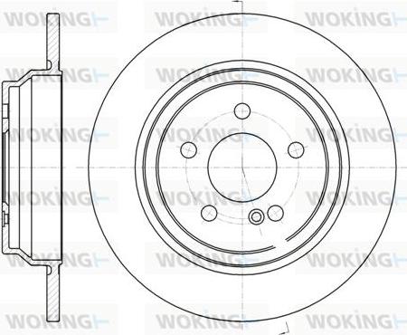 Woking D61033.00 - Brake Disc autospares.lv