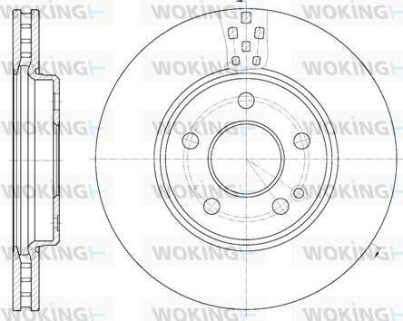 Woking D61029.10 - Brake Disc autospares.lv