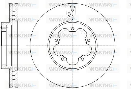 Woking D61021.10 - Brake Disc autospares.lv