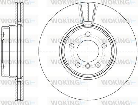 Woking D61028.10 - Brake Disc autospares.lv