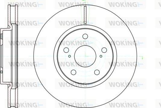 Woking D61076.10 - Brake Disc autospares.lv