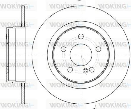 Woking D61070.00 - Brake Disc autospares.lv